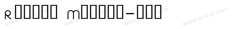 Revans Medium字体转换